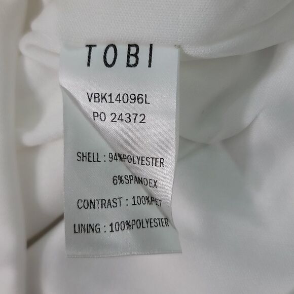 New Tobi White Sequin Skirt Size Medium - Picture 5 of 5